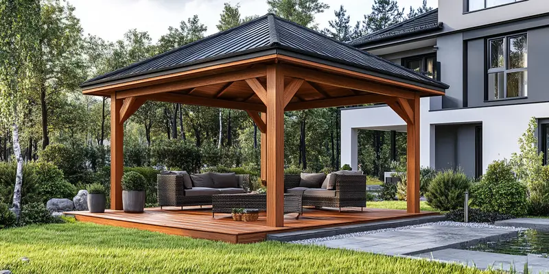 Jaki kolor altany na działce?