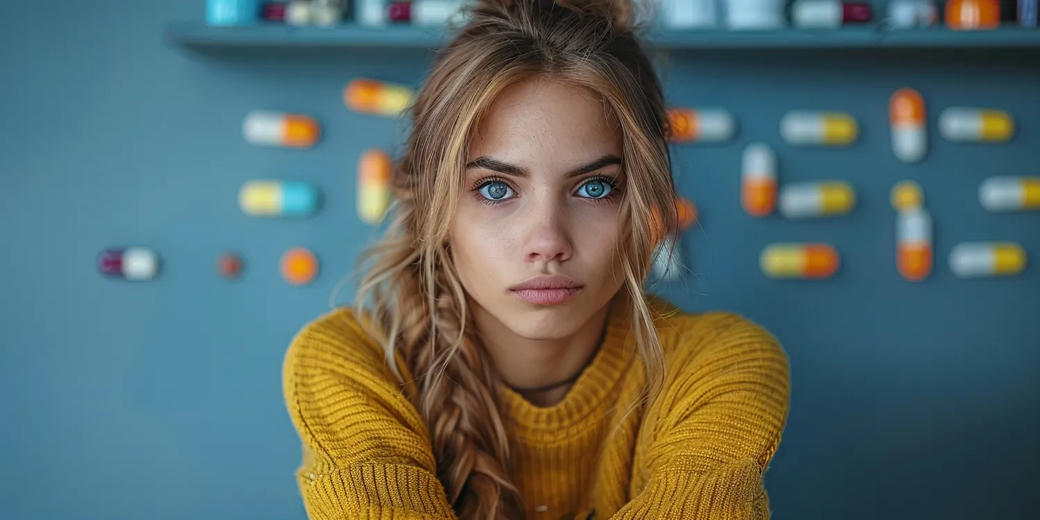 Nastolatka pokazuje jak działają narkotyki?